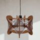 Hanging wood and stretched wire