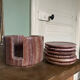 Set de 6 sous verre en pierre rose