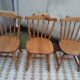 Set 6 chaises western bistrot vintage