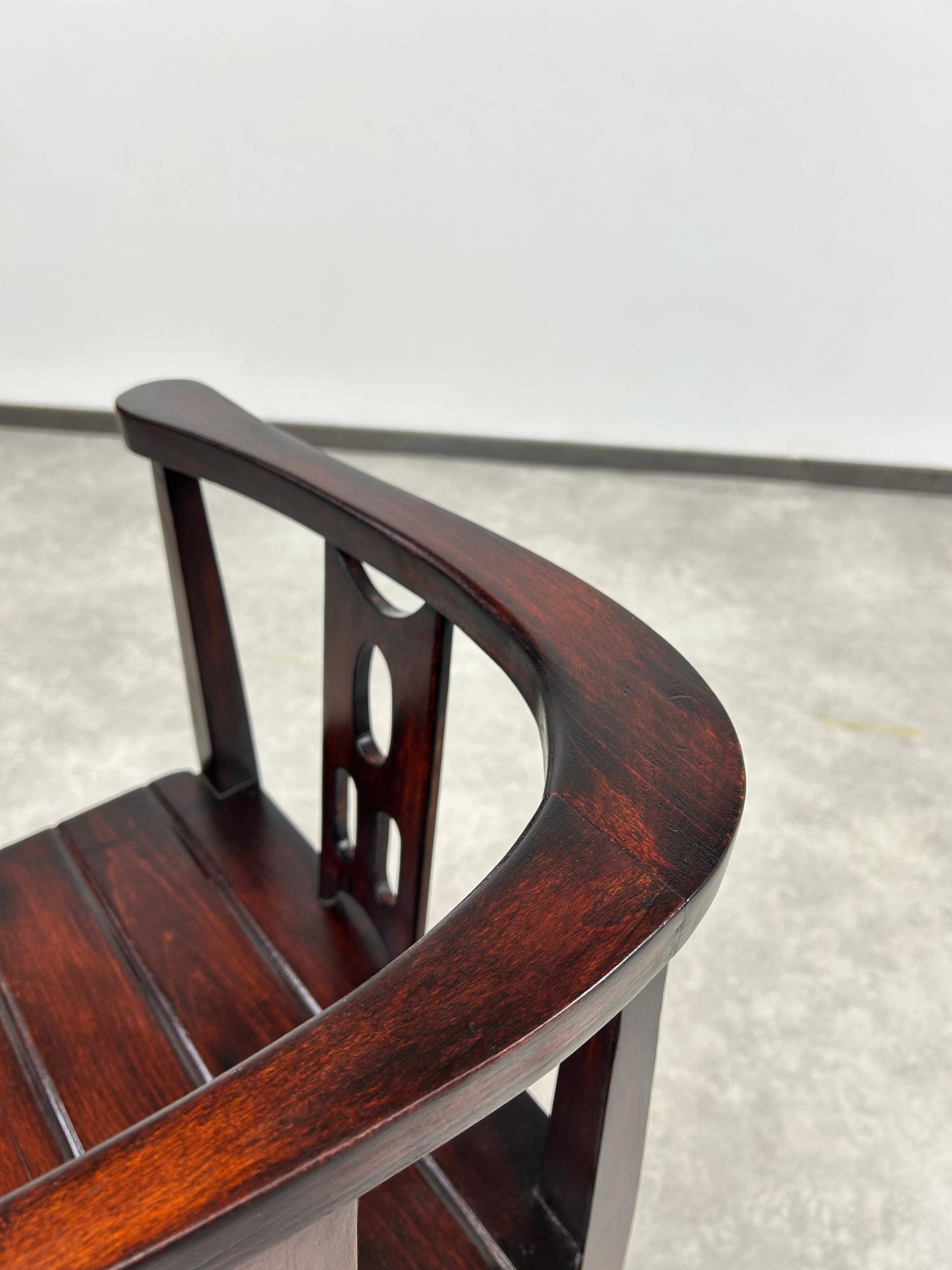 Fauteuil d'angle Jugendstil attribué à Josef Hoffmann