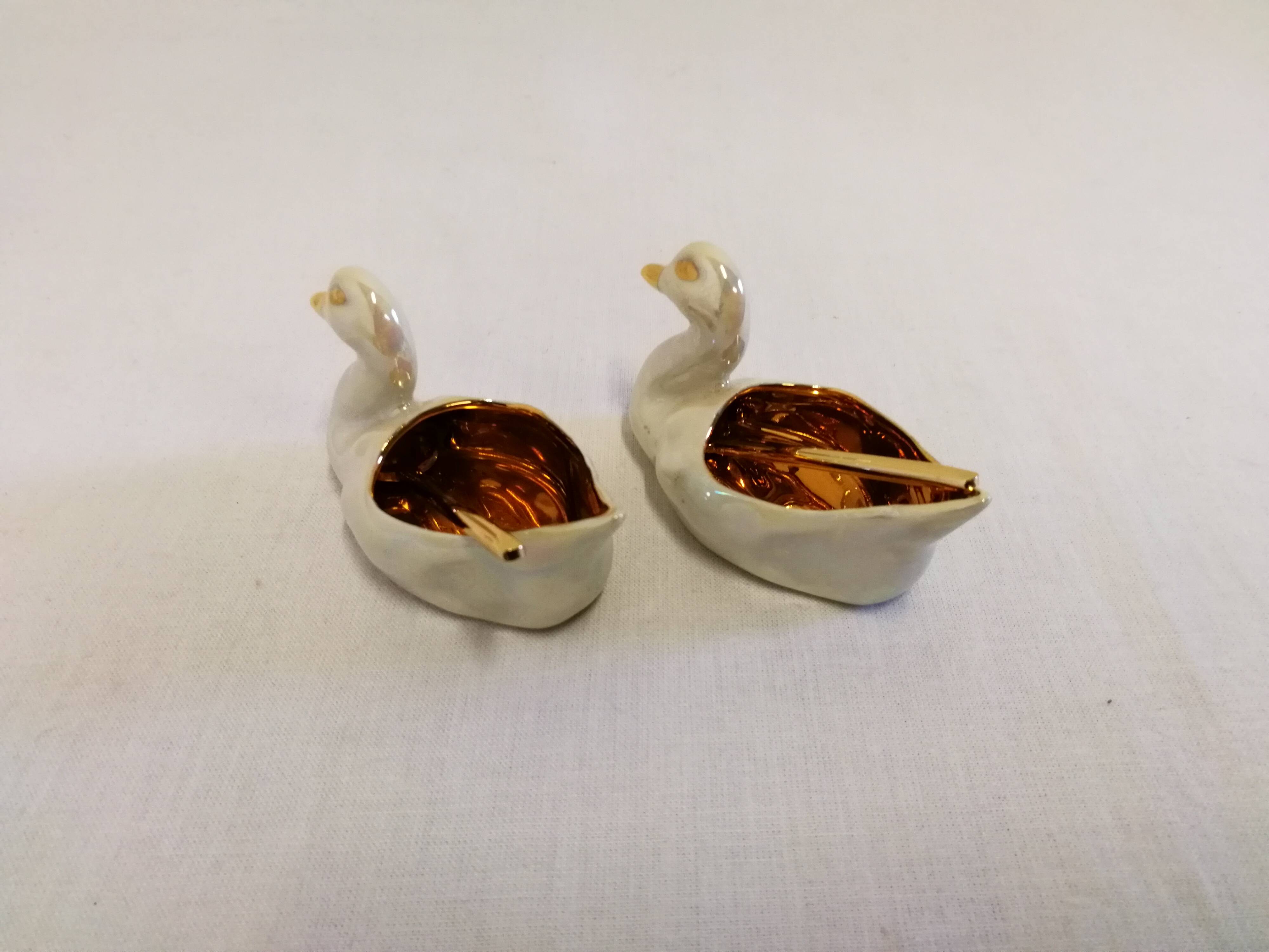 Salt pots in Limoges Porcelain R. Montigny