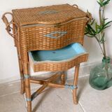 Sewing wicker basket