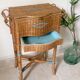 Sewing wicker basket