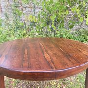 Scandinavian dining table in Rio rosewood.