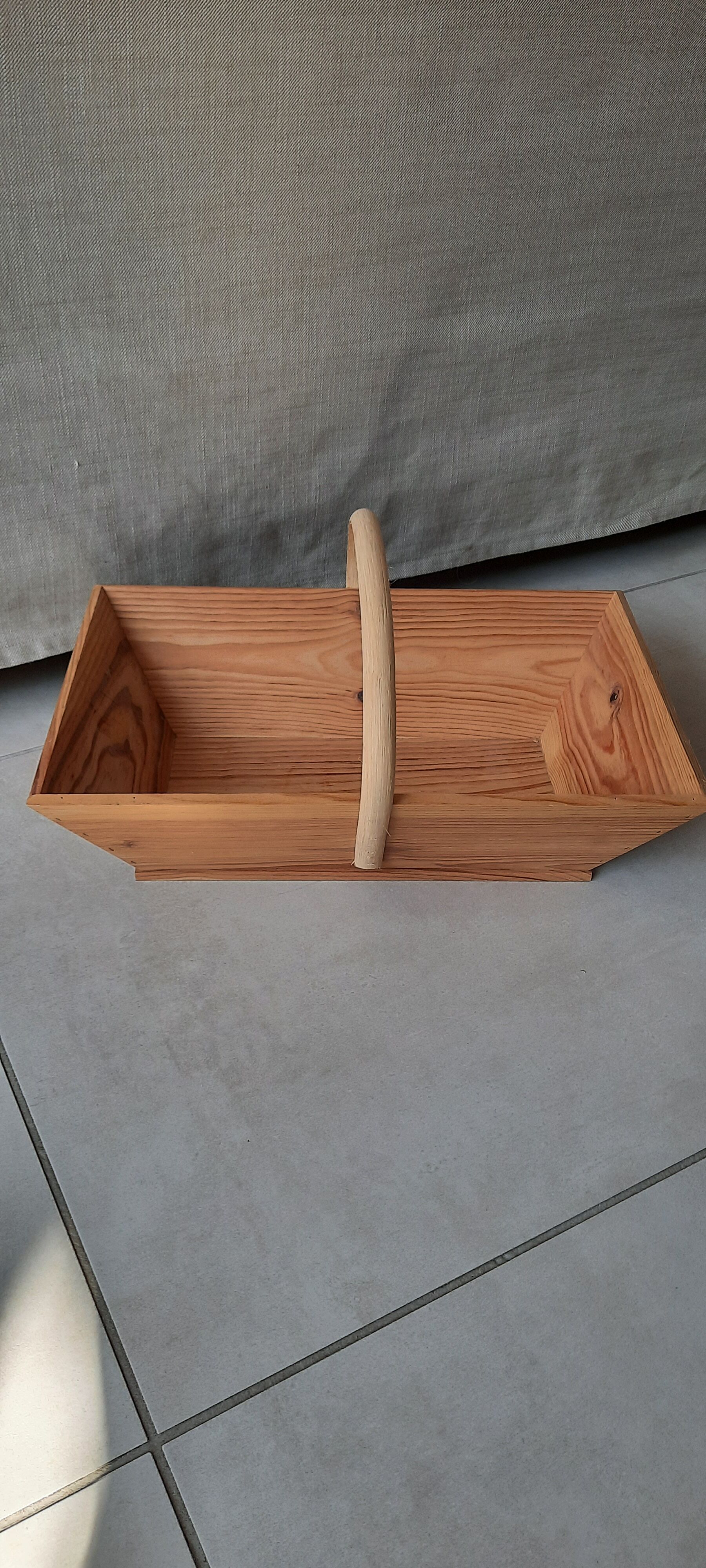 Wooden picking basket