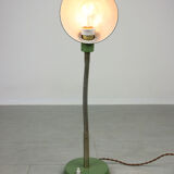 Vintage green gooseneck table lamp