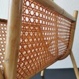 Door vintage bamboo magazines and rattan canning 70s