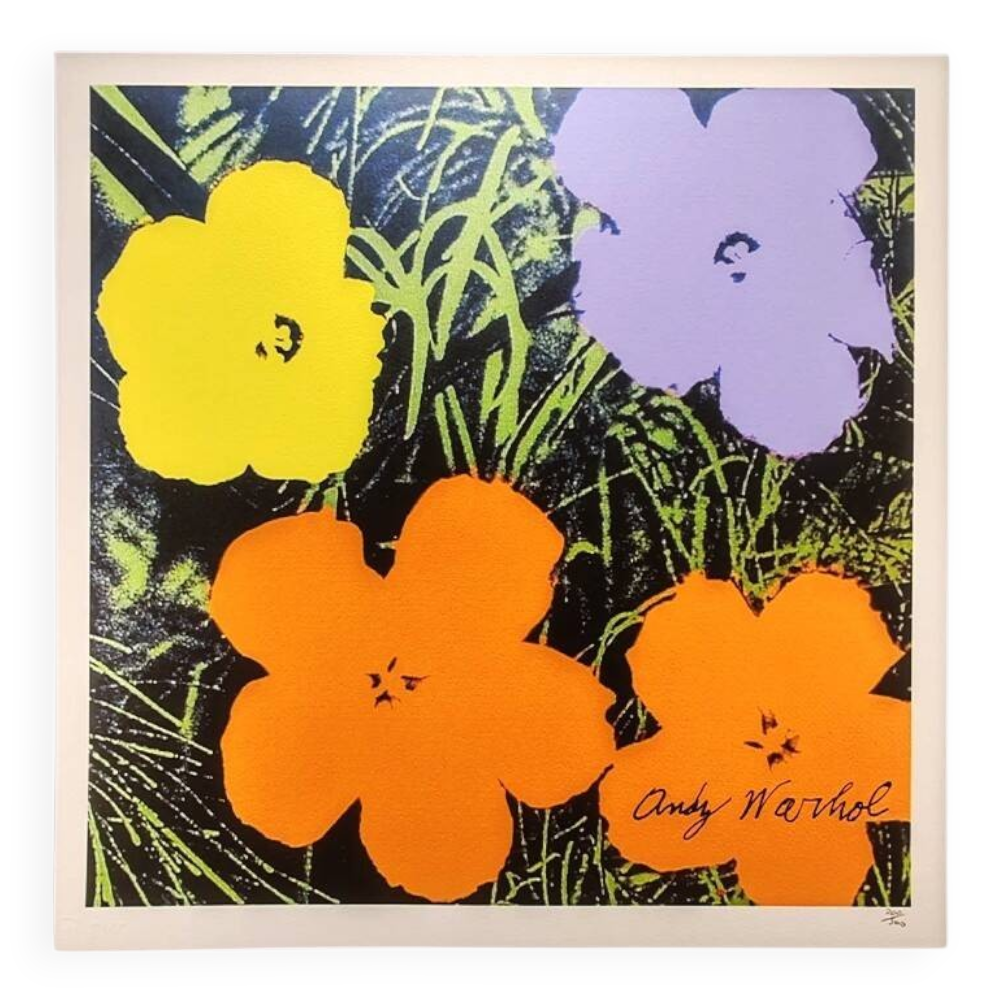 Lithographie en édition limitée Andy Warhol "Flowers" années 1980 par CMOA