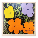 Lithographie en édition limitée Andy Warhol "Flowers" années 1980 par CMOA