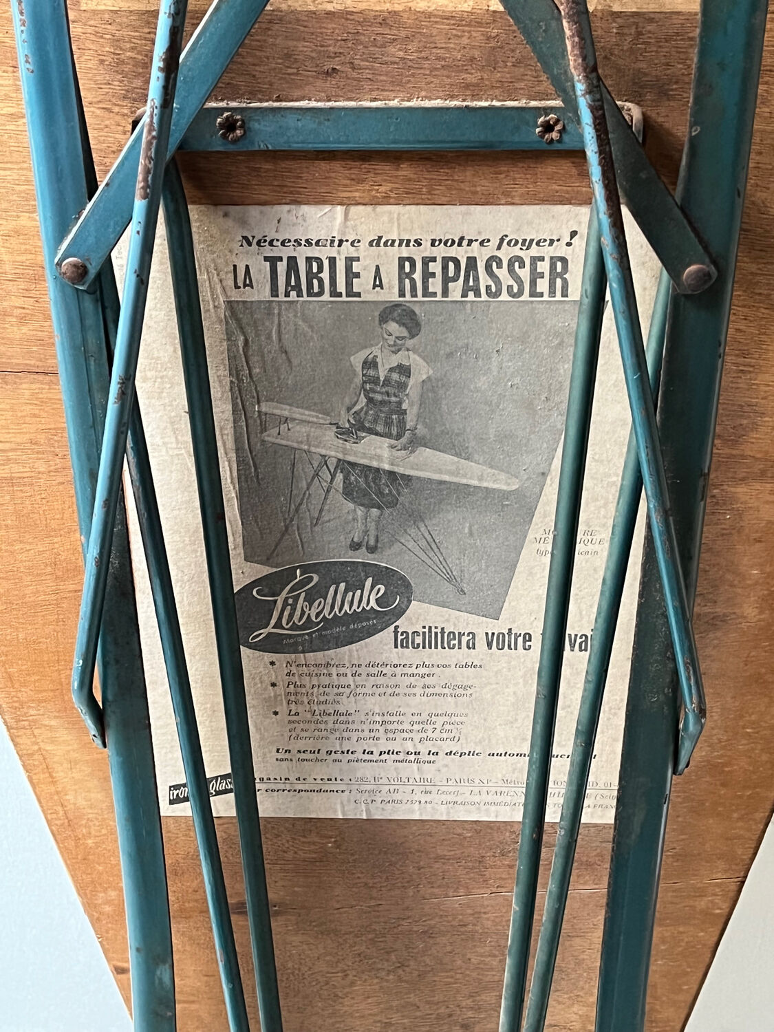Vintage Dragonfly ironing board from the 50s