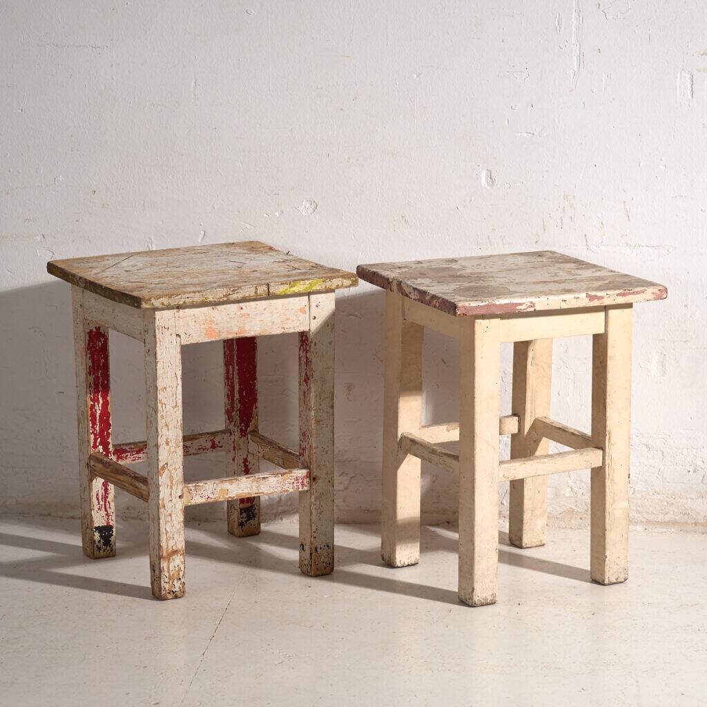 Antique pine bedside tables – Central Europe, circa 1940 #11