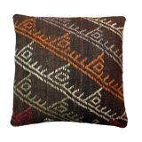 Vintage turkish kilim cushion cover , 55 x 55 cm