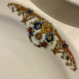 Selther vintage porcelain plates - floral and gold pattern (set of 3)