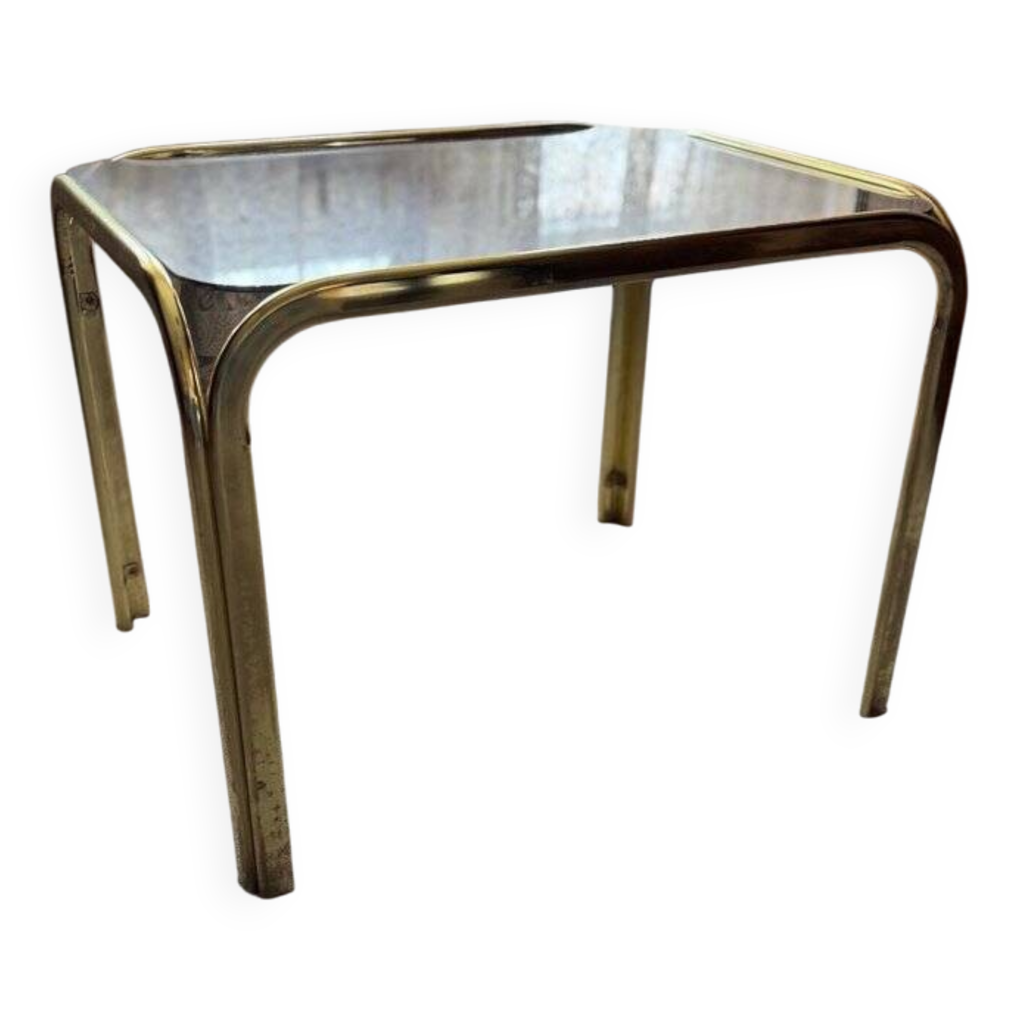 Vintage brass coffee table, 1970s