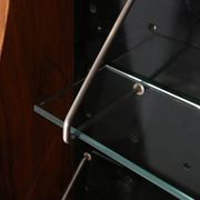 Rare A-geometrically Italian Mid-century cabinet in rosewood, 1960s