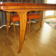 Table with 1970s glass top