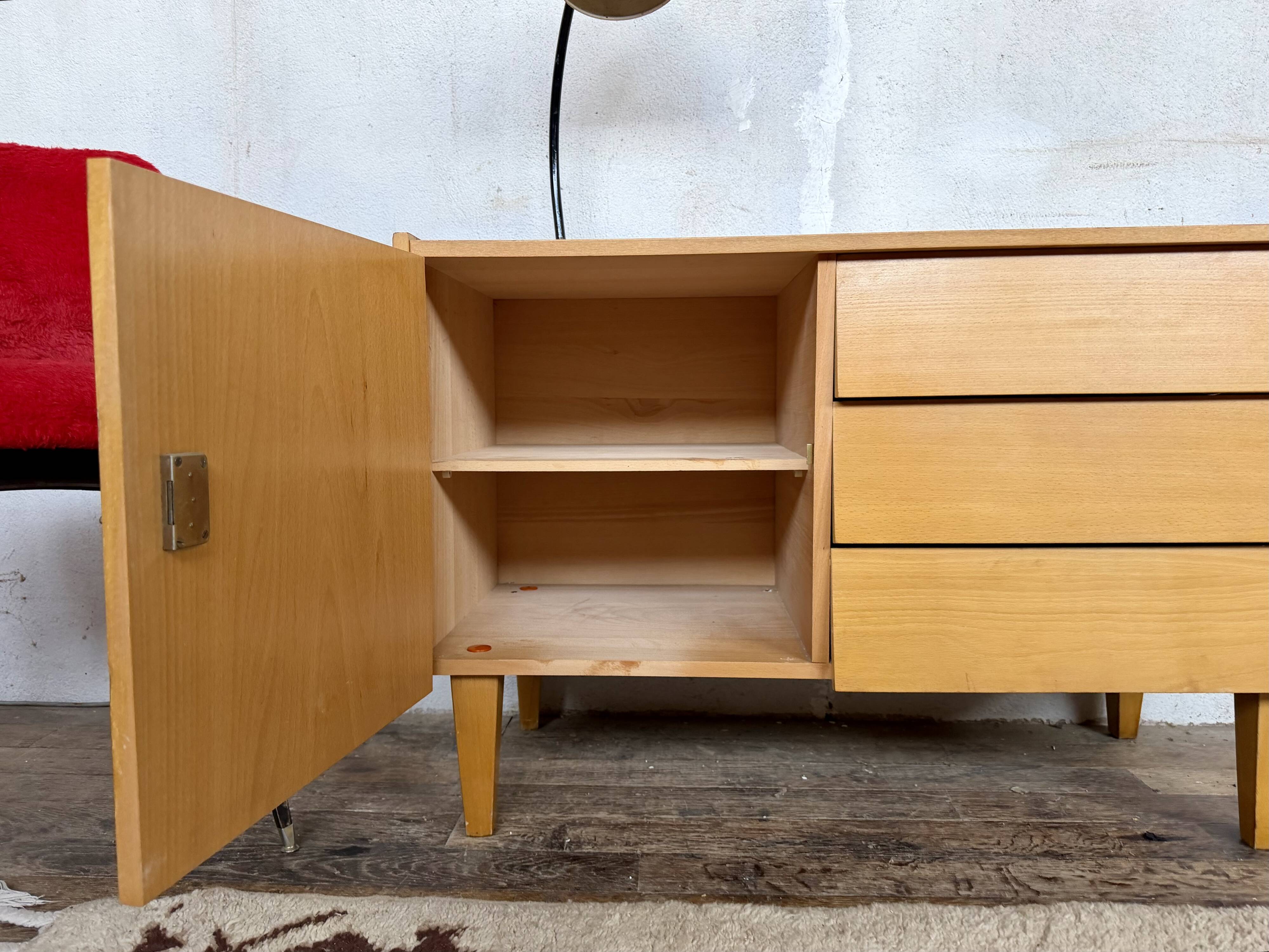 Enfilade meuble tv vintage look scandinave