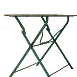 Old folding rectangular iron garden table