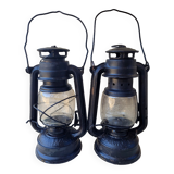 2 lampes pétrole