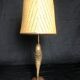 Vintage brass seahorse lamp