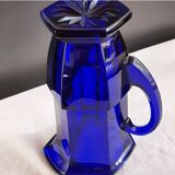 Blue glass carafe from Bristol