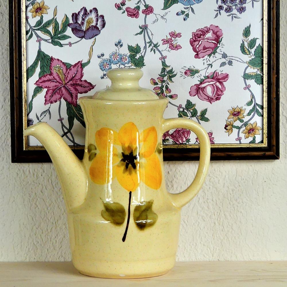Vintage coffee maker saint-amand hand-painted coffee maker
