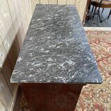 Commode Louis Philippe acajou et marbre