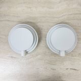Set of 2 Lumiance round wall lamps ‘Planeta’ 1970s