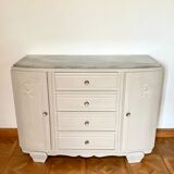 Art Deco clay chest of drawers