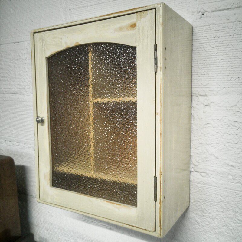 Glass toilet cabinet