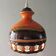 Vintage ceramic pendant lamp Fat Lava Germany 60s