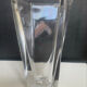 Asymmetrical crystal vase from Sèvres, 1970s.