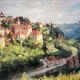 “Sun over the City” – beautiful oil on canvas by the painter Marius Sarrouy
