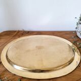 Vintage gold metal tray