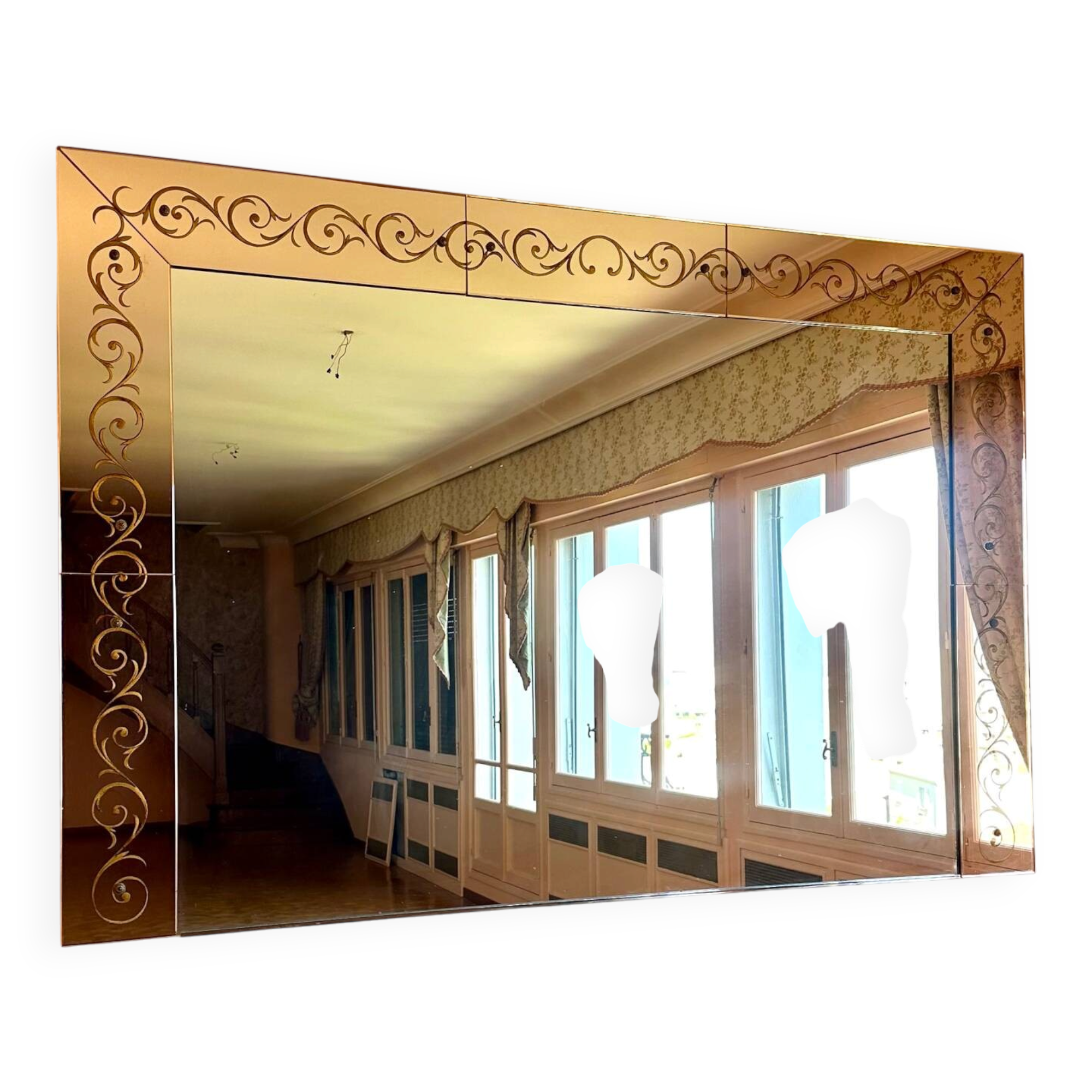 Bistro mirror brasserie in excellent condition.