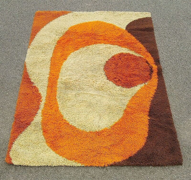 Vintage carpet 1970, desso, wool, holland design