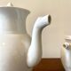 White porcelain coffee and tea set