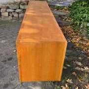 Low Oak Sideboard, Henry Kjaernulf Style, 1960-1970, Danish Design. Mid-Century Modern Style.