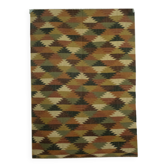 Tapis Kilim tissé à la main en jute et laine, décoration d'intérieur, tapis traditionnel indien