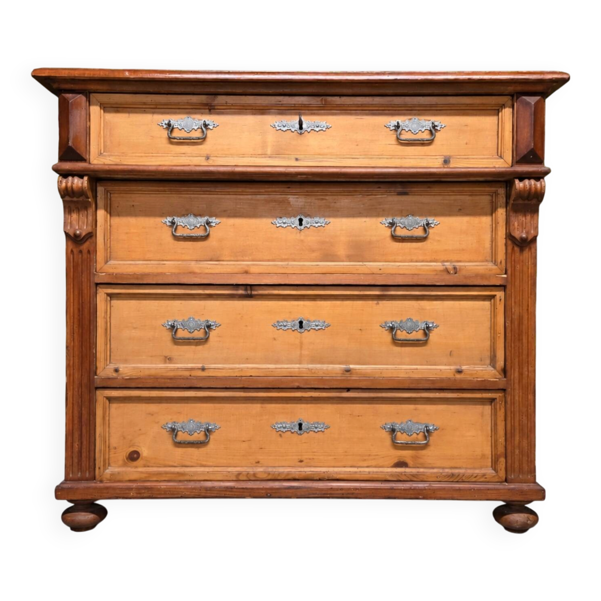 Commode art déco sapin massif 