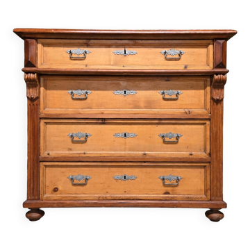Art Deco chest of drawers made of solid fir