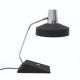 Table lamp in chrome metal and painted black by Seminara, 1960s.