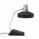 Table lamp in chrome metal and painted black by Seminara, 1960s.