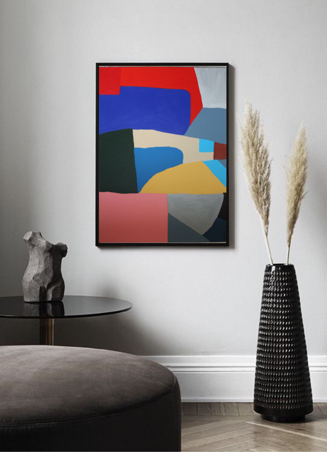 Abstract painting disruption