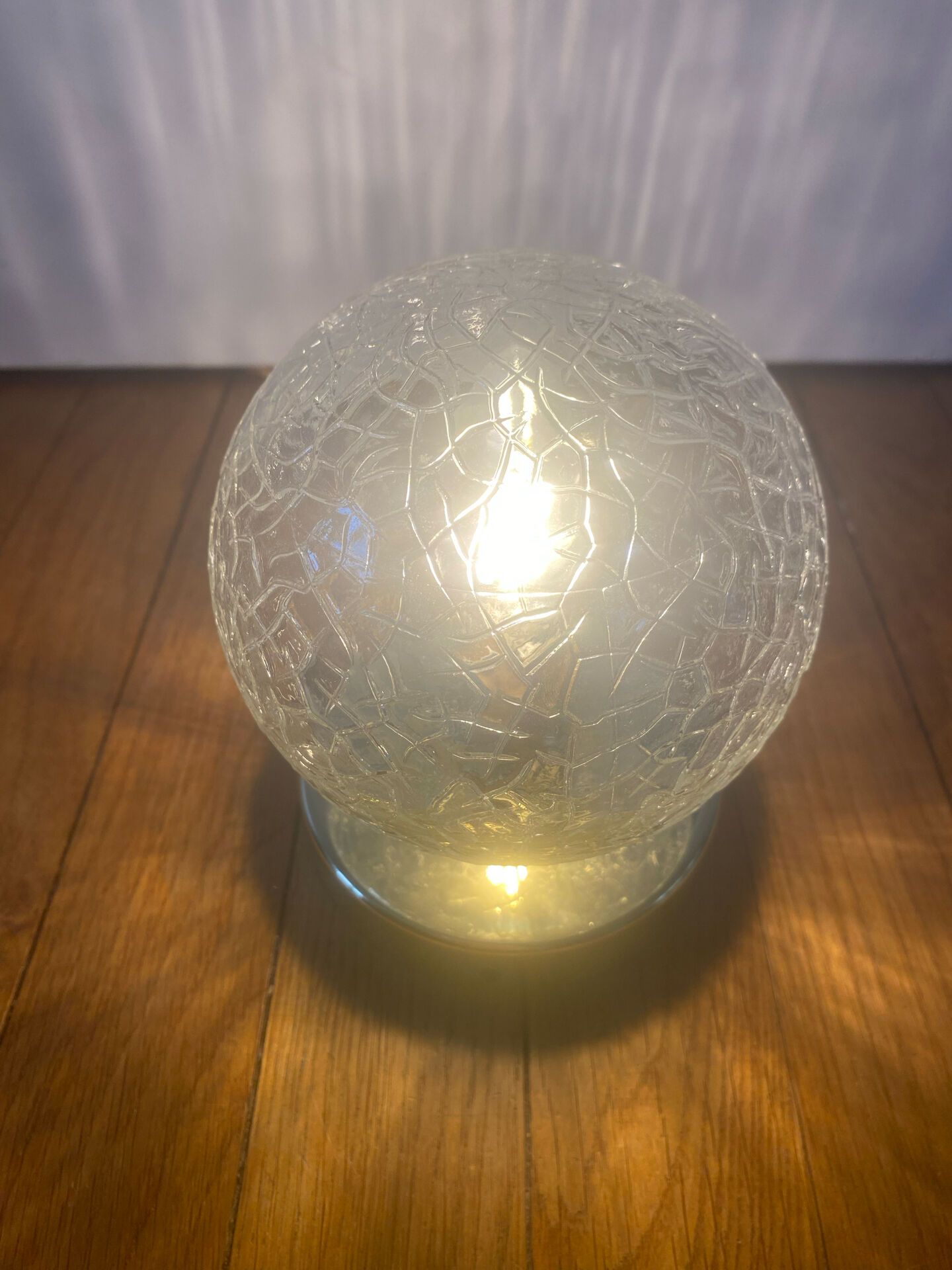Vintage glass globe wall or ceiling light.