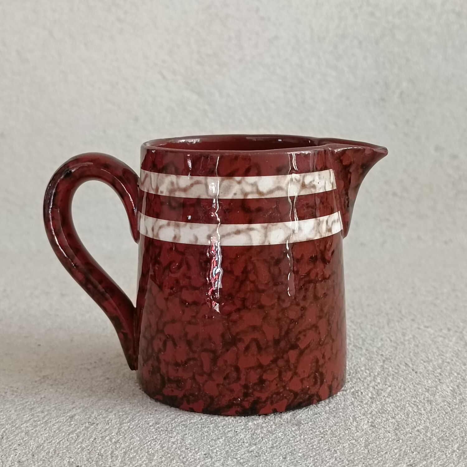 Set of 5 cups and 1 milk jug Mary Sarreguemines