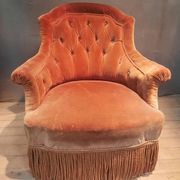 Paire de fauteuils crapaud