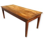 Table de ferme en Chêne 1900 France 2 tiroirs
