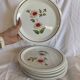Flowered dinner plates