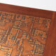Table basse scandinave en teck et tablette en cuivre